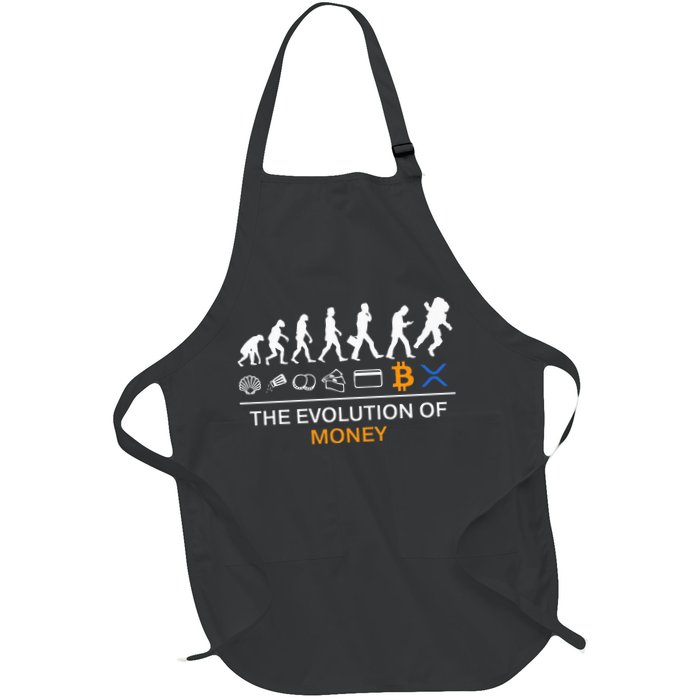 The Evolution Of Money Funny Bitcoin Ripple Xrp To The Moon Apron