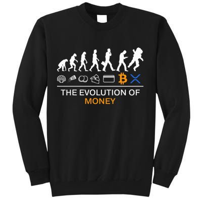 The Evolution Of Money Funny Bitcoin Ripple Xrp To The Moon Sweatshirt