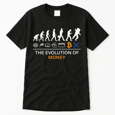 The Evolution Of Money Funny Bitcoin Ripple Xrp To The Moon Tall T-Shirt