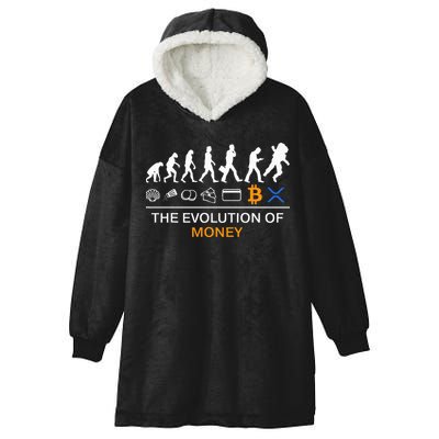 The Evolution Of Money Funny Bitcoin Ripple Xrp To The Moon Hooded Wearable Blanket