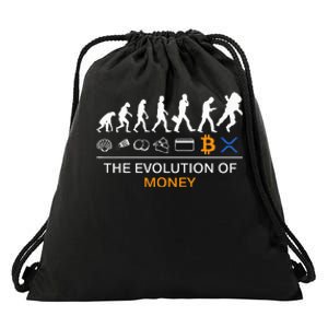 The Evolution Of Money Funny Bitcoin Ripple Xrp To The Moon Drawstring Bag