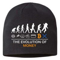 The Evolution Of Money Funny Bitcoin Ripple Xrp To The Moon Sustainable Beanie