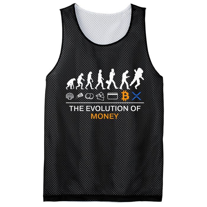 The Evolution Of Money Funny Bitcoin Ripple Xrp To The Moon Mesh Reversible Basketball Jersey Tank