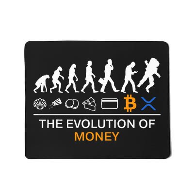 The Evolution Of Money Funny Bitcoin Ripple Xrp To The Moon Mousepad