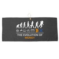 The Evolution Of Money Funny Bitcoin Ripple Xrp To The Moon Large Microfiber Waffle Golf Towel