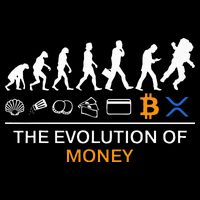 The Evolution Of Money Funny Bitcoin Ripple Xrp To The Moon Premium T-Shirt