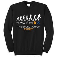 The Evolution Of Money Funny Bitcoin Ripple Xrp To The Moon Tall Sweatshirt