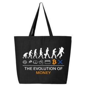 The Evolution Of Money Funny Bitcoin Ripple Xrp To The Moon 25L Jumbo Tote