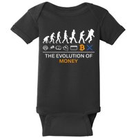 The Evolution Of Money Funny Bitcoin Ripple Xrp To The Moon Baby Bodysuit