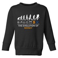 The Evolution Of Money Funny Bitcoin Ripple Xrp To The Moon Toddler Sweatshirt