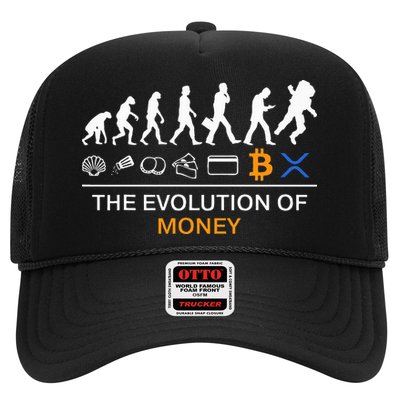 The Evolution Of Money Funny Bitcoin Ripple Xrp To The Moon Trucker Hat