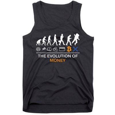 The Evolution Of Money Funny Bitcoin Ripple Xrp To The Moon Tank Top