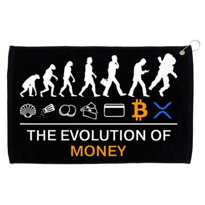 The Evolution Of Money Funny Bitcoin Ripple Xrp To The Moon Grommeted Golf Towel