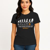 The Evolution Of Money Funny Bitcoin Ripple Xrp To The Moon Womens T-Shirt
