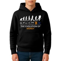 The Evolution Of Money Funny Bitcoin Ripple Xrp To The Moon Kids Hoodie