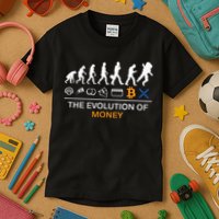 The Evolution Of Money Funny Bitcoin Ripple Xrp To The Moon Kids T-Shirt