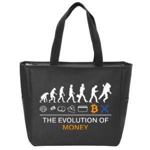 The Evolution Of Money Funny Bitcoin Ripple Xrp To The Moon Zip Tote Bag