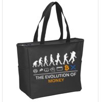 The Evolution Of Money Funny Bitcoin Ripple Xrp To The Moon Zip Tote Bag