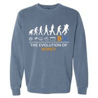 The Evolution Of Money Funny Bitcoin Ripple Xrp To The Moon Garment-Dyed Sweatshirt