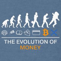 The Evolution Of Money Funny Bitcoin Ripple Xrp To The Moon Garment-Dyed Sweatshirt