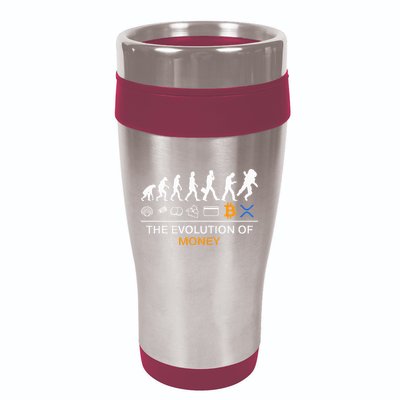The Evolution Of Money Funny Bitcoin Ripple Xrp To The Moon 16oz Travel Tumbler