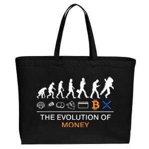 The Evolution Of Money Funny Bitcoin Ripple Xrp To The Moon Cotton Canvas Jumbo Tote