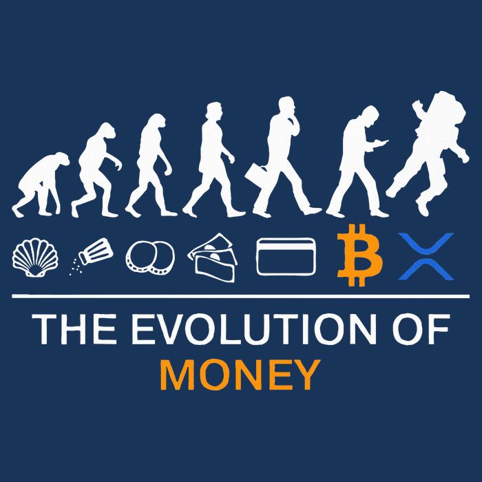 The Evolution Of Money Funny Bitcoin Ripple Xrp To The Moon Infant Baby Jersey Bodysuit
