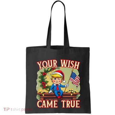 Trump Elf On Mantle Shelf Your Wish Came True Christmas Bag