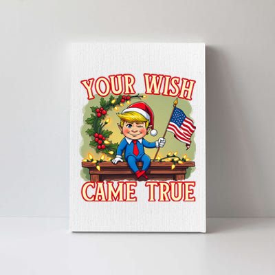 Trump Elf On Mantle Shelf Your Wish Came True Christmas Canvas