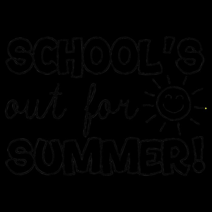 Teacher End Of Year Schools Out For Summer! Last Day Drawstring Bag