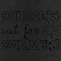 Teacher End Of Year Schools Out For Summer! Last Day Large Microfiber Waffle Golf Towel
