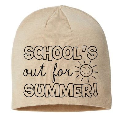 Teacher End Of Year Schools Out For Summer! Last Day Sustainable Beanie