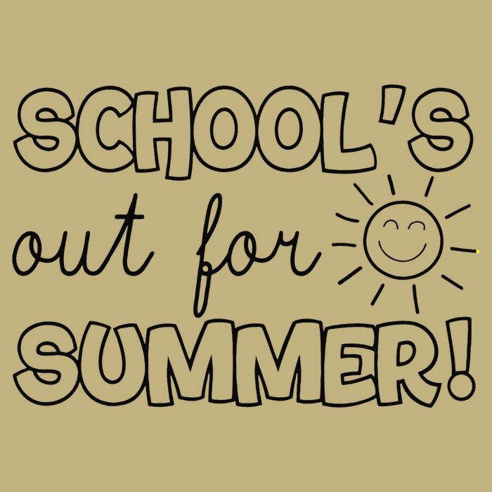 Teacher End Of Year Schools Out For Summer! Last Day Tall Long Sleeve T-Shirt