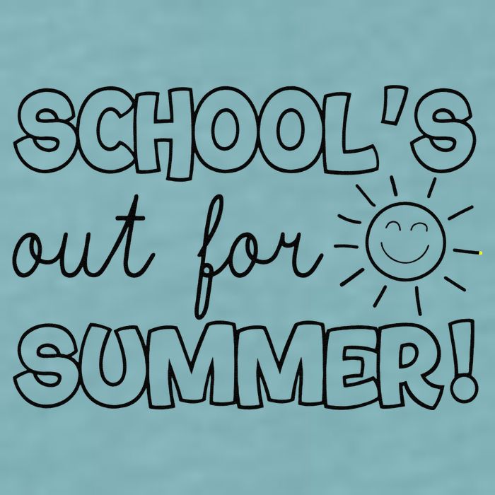 Teacher End Of Year Schools Out For Summer! Last Day Sueded Cloud Jersey T-Shirt