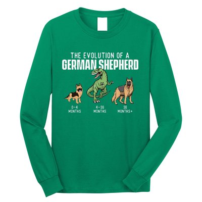 The Evolution Of A German Shepherd Dog Owner Pet Lover Long Sleeve Shirt