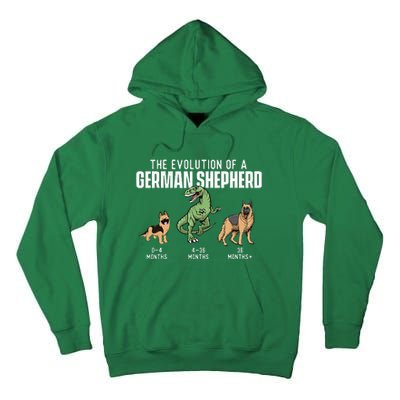 The Evolution Of A German Shepherd Dog Owner Pet Lover Tall Hoodie