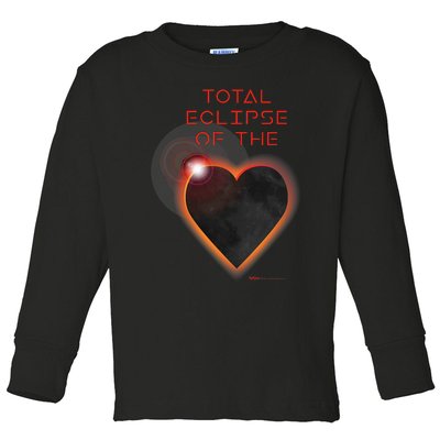 Total Eclipse Of The Solar Heart Astronomy Toddler Long Sleeve Shirt