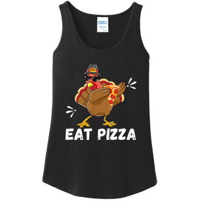 Turkey Eat Pizza Adult Vegan Kids Funny Thanksgiving Ladies Essential Tank