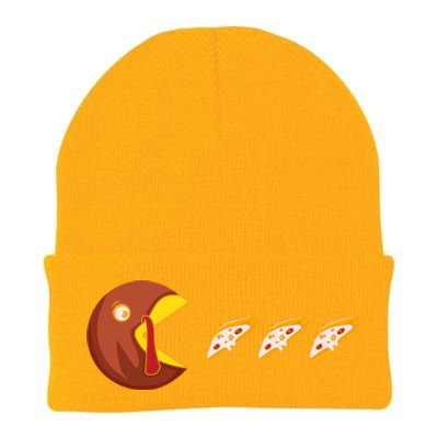 Turkey Eat Pizza Happy Thanksgiving Knit Cap Winter Beanie