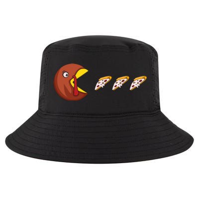 Turkey Eat Pizza Happy Thanksgiving Cool Comfort Performance Bucket Hat