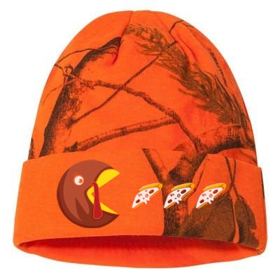 Turkey Eat Pizza Happy Thanksgiving Kati Licensed 12" Camo Beanie