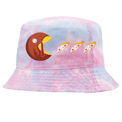 Turkey Eat Pizza Happy Thanksgiving Tie-Dyed Bucket Hat