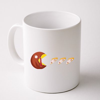 Turkey Eat Pizza Happy Thanksgiving Coffee Mug