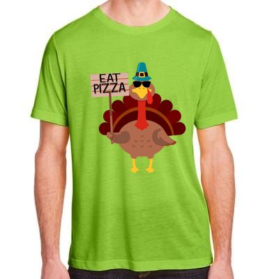 Turkey Eat Pizza Vegan Funny Thanksgiving Gifts Adult ChromaSoft Performance T-Shirt