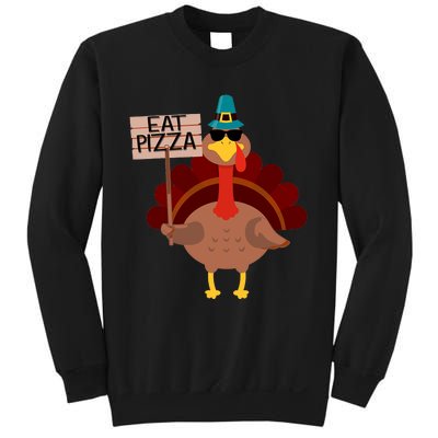 Turkey Eat Pizza Vegan Funny Thanksgiving Gifts Sweatshirt