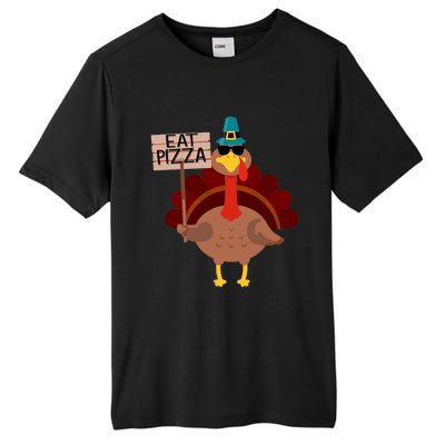 Turkey Eat Pizza Vegan Funny Thanksgiving Gifts Tall Fusion ChromaSoft Performance T-Shirt