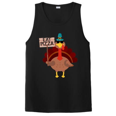 Turkey Eat Pizza Vegan Funny Thanksgiving Gifts PosiCharge Competitor Tank