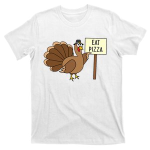 Turkey Eat Pizza Vegan Funny Thanksgiving Gifts T-Shirt