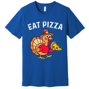 Turkey Eat Pizza Vegan Funny Thanksgiving Gifts Premium T-Shirt