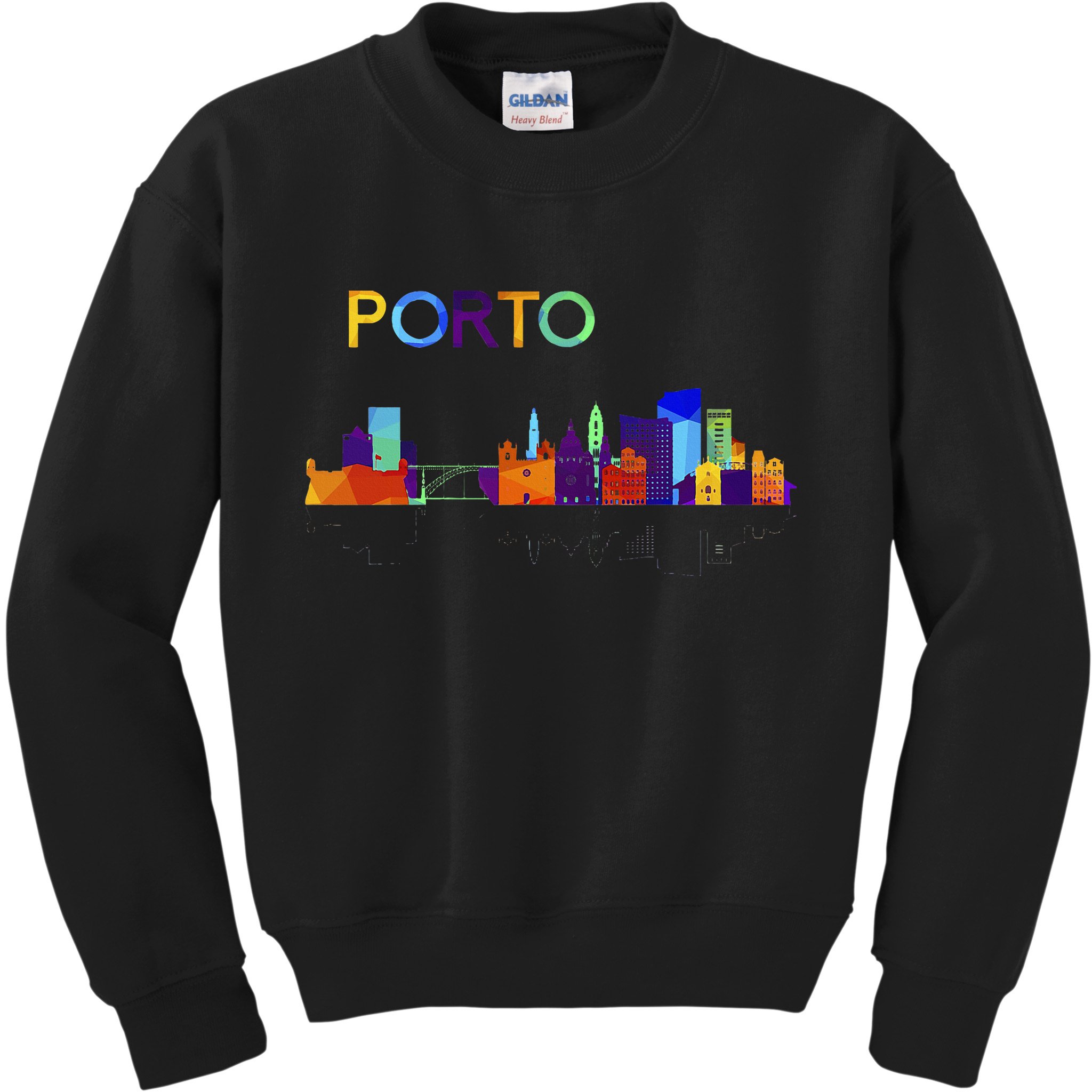 Travel Europe Portugal Porto Portuguese Vacation Souvenir Kids Sweatshirt